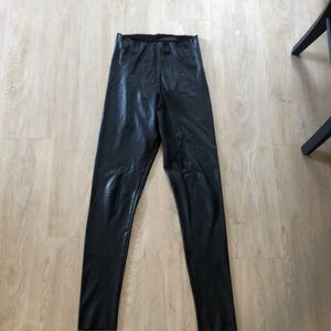 Faux leather leggings